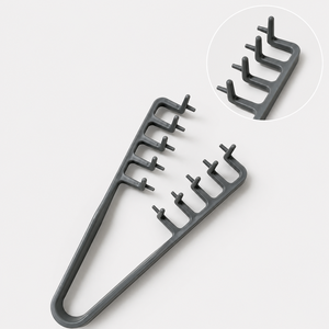 Brosse démêlante texturisante à double <span class=keywords><strong>peigne</strong></span> fin et large pour le volume à la racine des cheveux, élégante, durable, portable, usage commercial - Product Image 4