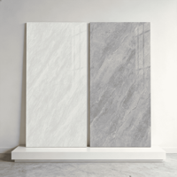 Carreaux de sol et de mur en céramique polie aspect marbre gris, antidérapants, 750x1500mm, 10mm d'épaisseur, résistants aux acides, antibactériens, pour salle de bain, villa