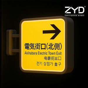 <span class=keywords><strong>Señales</strong></span> Direccionales Metálicas Personalizadas para Estaciones de Autobús y Áreas de Transporte Público, <span class=keywords><strong>Señales</strong></span> Direccionales Resistentes a la Intemperie - Product Image 1