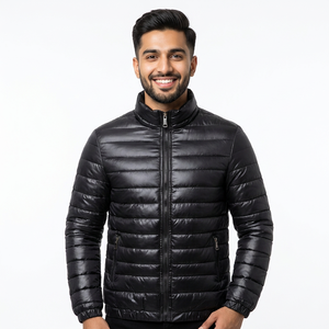 Wholesale <b>Men</b> Puffer <b>Jackets</b> Water Resistant and <b>Warm</b> with Custom Label and Logo Design - Product Image 1