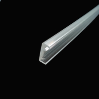Profils en plastique sur mesure, profil en acrylique, couvercle linéaire LED, caches et abat-jour, extrusion acrylique, lentille linéaire givrée en PMMA, pièces