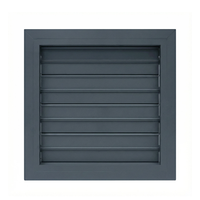 Grille d'aération en alliage d'aluminium à lamelles carrées, réglable manuellement, étanche, pour usage extérieur et sous-sol, grille d'aération HVAC