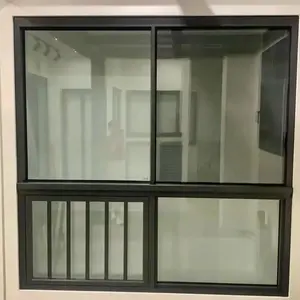 Chinesisches Schiebeglas für Terrassentüren-System Aluminium winddicht schalldicht Shop Balkon Garderobe Schiebetüren