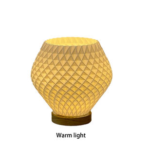 Lámpara de Mesa LED USB 3D Plegable Estilo Art Deco, Color Marfil, de ANTINSKY, Regulable, para Decoración del Hogar y Dormitorio - Product Image 4