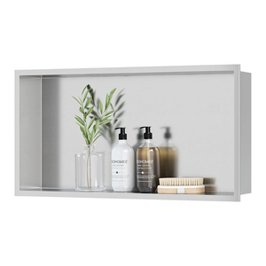 Nicho de Ducha Empotrado de Acero Inoxidable CF SUS304, Estante de Almacenamiento para <span class=keywords><strong>Baño</strong></span>, Sin Necesidad de Azulejos, Organizador para Proyectos de Hoteles y Hogares - Product Image 6