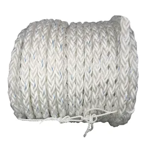 Florescence Hot Sale 3 Inch 600ft 8 Strand Polypropylene PP Marine Mooring Towing Rope With CCS Certificate