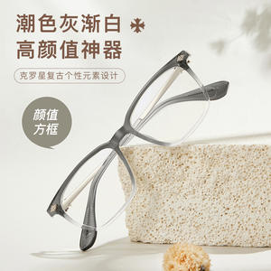 Gafas de moda Salt Cold Tan con montura rectangular de aleación TR90, montura completa unisex con lentes de resina, origen Danyang - Product Image 2