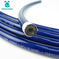 Tuyau thermoplastique SAE 100 R8 haute pression résistant à l'huile, non conducteur, pour carburant, en résine nylon avec raccords d'extrémité