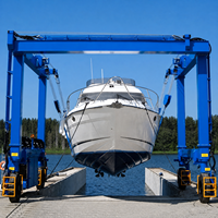 120 Tonnen 500 Tonnen Bootshebekran Mobiler Bootshebekran Preis Marine-Reisehebevorrichtungen für Boote