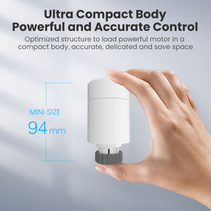 Moderno Tuya Smart Home TRV Termostato Zigbee Radiador alimentado por batería programable para calentar agua Media PC Material - Product Image 3