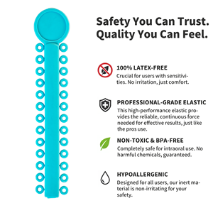 1040 Pcs Ligatures Orthodontiques Élastiques pour Appareils Dentaires Anneaux O-Rings Multicolores - Product Image 5