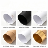 Boîte d'emballage cylindrique en papier kraft biodégradable et recyclable pour huiles essentielles et parfums - Cadeaux et artisanat réutilisables, commandes personnalisées