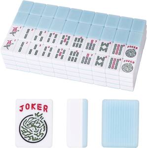 Mahjong Americano Mini, Mahjong de Viaje Portátil, Mahjong Pequeño con Fichas de Mahjong de Manivela, Estilo Americano, Tarjeta G - Product Image 3
