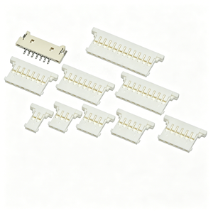 Mx1.25mm Dünne Liegende Patch-Halterungen Steckverbinder Gummi-Gehäuse Anschlussklemmen-Set 2P 3P 4P 8P 12P - Product Image 1