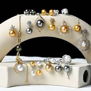 Vente en gros de perles de décoration 6mm 8mm 10mm avec trou, perles rondes colorées en vrac, imitation de verre pour bijoux - Product Image 5