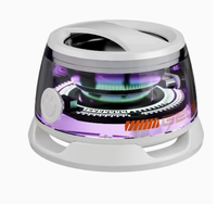 Cadeau d'entreprise promotionnel, solaire portable, alimenté par DC 1.3, pour haut-parleur V2.0, autonomie de la batterie de 15 à 20 heures, support de téléphone LED RGB, radio FM