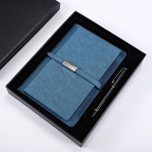 <b>Smart</b> Manufacturer Wholesale A5 PU Leather Business Multi-function Notebook with Locker Pen Office Gift Set Customized Notebook - Product Image 6