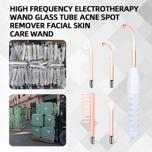 Appareil facial portatif haute fréquence pour l'élimination de l'acné avec soin galvanique et massage, pour le visage et la tête, types de prises AU/US - Product Image 4