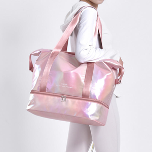 Women's Large Capacity Dry <b>Wet</b> Waterproof Gym Sports Travel <b>Bag</b> Weekend Organizer Duffel with Polyester Lining Fashionable Style - Product Image 2