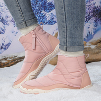 Imperméable Couple Hiver Bottes De Neige Large Toe Box Imperméable Chaud En Peluche Coton Doublé Haut Haut Chaussures De Sport En Plein Air Hommes et Femmes