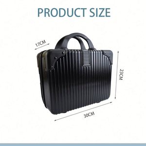 Maleta de Viaje Pequeña y Ligera de ABS, Estuche Rígido, Bolsa Organizadora de Viaje - Product Image 3