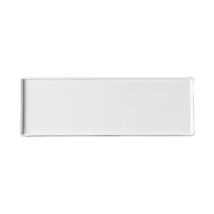 Plateau de nourriture plateau plateaux émail blanc fini plateau de service rectangulaire ensemble moyen-orient Ramadan cuisine plateau de service