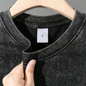 T-shirt personnalisé pour homme en coton uni de haute qualité, imprimé avec un logo vintage, fabriqué par un fabricant - Product Image 4