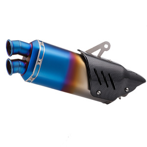 Pot d'échappement universel en acier inoxydable pour moto, silencieux modifié avec <span class=keywords><strong>DB</strong></span> <span class=keywords><strong>Killer</strong></span>, compatible <span class=keywords><strong>Z900</strong></span> NINJA400 R3 S9, 51mm - Product Image 4