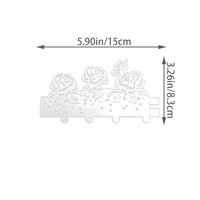 Matériel de découpe et d'embossage en acier au carbone pour scrapbooking DIY, modèle de découpe de roses fait main pour enfants et parents, modèle de gravure de quincaillerie