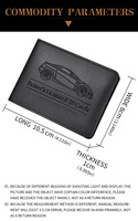 Tarjetero de Cuero PU con Logotipo Personalizado al por Mayor, 10 Ranuras, Diseño de Auto, para Licencia de Conducir, para Hombres y Mujeres