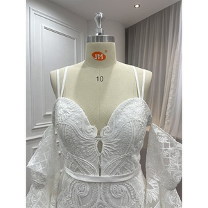 <span class=keywords><strong>Robes</strong></span> de mariée blanches bohèmes civiles, robe de mariée à épaules dénudées, fabricant de <span class=keywords><strong>robes</strong></span> de mariée en Chine, robe de mariée pour femmes <span class=keywords><strong>2022</strong></span> - Product Image 5