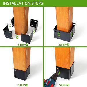 Protector <span class=keywords><strong>de</strong></span> poste <span class=keywords><strong>de</strong></span> acero y Metal, cubierta <span class=keywords><strong>de</strong></span> buzón <span class=keywords><strong>de</strong></span> correo ajustable retráctil, <span class=keywords><strong>postes</strong></span> <span class=keywords><strong>de</strong></span> valla contra daños, Protector <span class=keywords><strong>de</strong></span> poste duradero - Product Image 2