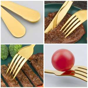 Ensemble de couverts de luxe en acier inoxydable M, couteau, fourchette, cuillère, support de rangement, boîte cadeau écologique pour la maison et les fêtes - Product Image 2