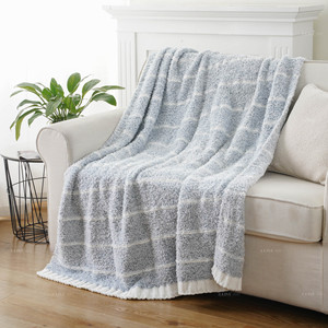 Plaids pour canapé réversibles, super doux et chauds, plaids confortables en tricot, jetés en <span class=keywords><strong>peluche</strong></span> moelleux pour canapé, lit, cadeau - Product Image 5