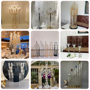 SMOOTH Wholesale Wedding Table Centerpiece Decoration Mental <strong>Gold</strong> <strong>Candle</strong> Holder <strong>Candle</strong> <strong>Stick</strong> for Wedding Table - Product Image 4