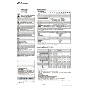 Cilindro compacto SMC, piezas neumáticas de - Product Image 1