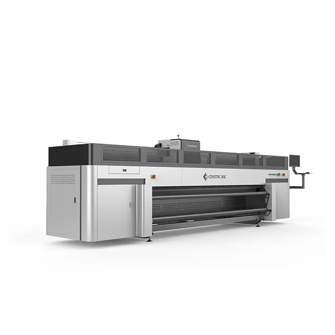 Crystaljet высокая скорость K8-320 модель 3D с ультрафиолетовым излучением машина широкоформатной печати для обмоткой эластичной пленкой, струйный УФ-светодиодный принтер