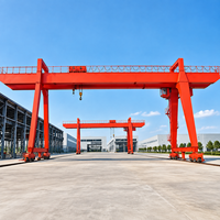 Pont roulant à double poutre avec palan électrique à double vitesse de 1 à 20 tonnes pour hall d'usine