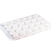 Plateau en pulpe moulée sur mesure pour bouteille de vin, doublure intérieure en pulpe de papier recyclable, support pour bouteille de vin pour emballage de boîte cadeau