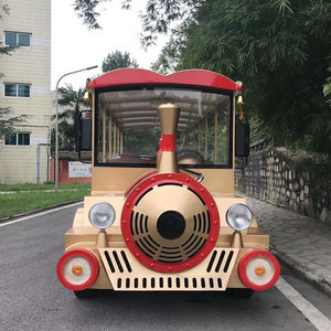 Electric <b>Train</b> 14 Seat <b>Outdoor</b> Sightseeing Passenger Vehicle Plastic Material - Product Image 2