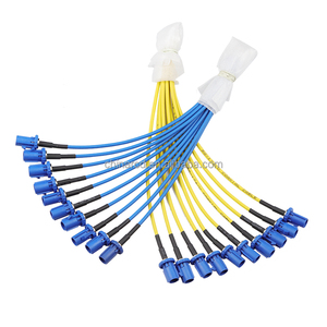 Kabel Adaptor Pengunci Tembaga Berlapis Timah Custom PA 2.0mm Pitch 2 16 Pin dengan Strain Relief DC 12-24V untuk Otomotif EV High - Product Image 3