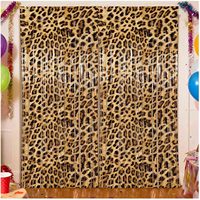 Lot de 2 décorations multicolores imprimé léopard pour fête prénuptiale Cheetah, toile de fond à franges en aluminium pour anniversaire, pour femmes et filles, pour photos