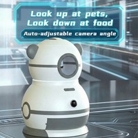 Distributeur automatique de nourriture pour animaux de compagnie Tuya Smart WiFi avec caméra 5G double bande, programmable, pour chats et chiens, bol rétractable, en plastique, rechargeable