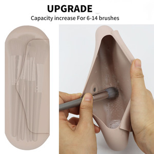 Huiyuan <b>Makeup</b> Organizer Silicone Case Simple Cosmetic Storage Brush <b>Holder</b> - Product Image 3