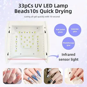 66W Rechargeable UV LED Nail <b>Lamp</b> <b>with</b> LCD Screen & 4 <b>Timer</b> Settings - Professional Manicure Tools for Home & Salon Use - Product Image 6