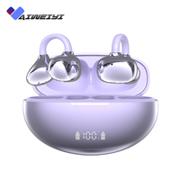 Casque sans fil à clipser Q108 de haute qualité avec affichage numérique, écouteurs pour le sport, smartphone, clip d'oreille tactile