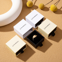 Boîtes à bijoux personnalisées Lionwrapack, boîte cadeau tiroir écologique pour bague, emballage de vente au détail pour mariage, vente en gros