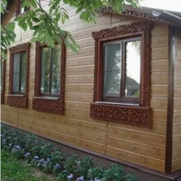 Panneau sandwich en polyuréthane à motif bois de 20 mm à bas prix, isolation thermique extérieure, imperméable pour maison préfabriquée