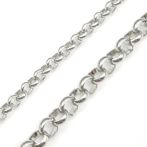 Cadena redonda de acero inoxidable, cadena BL, cadena cruzada, cadena decorativa, collar para ropa, cadena para suéter - Product Image 4