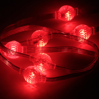 Luces LED 3D de matriz de píxeles Shiji Lighting, bola de 25 mm, DMX SPI RGB a todo color, luces programables para cortinas de parques temáticos